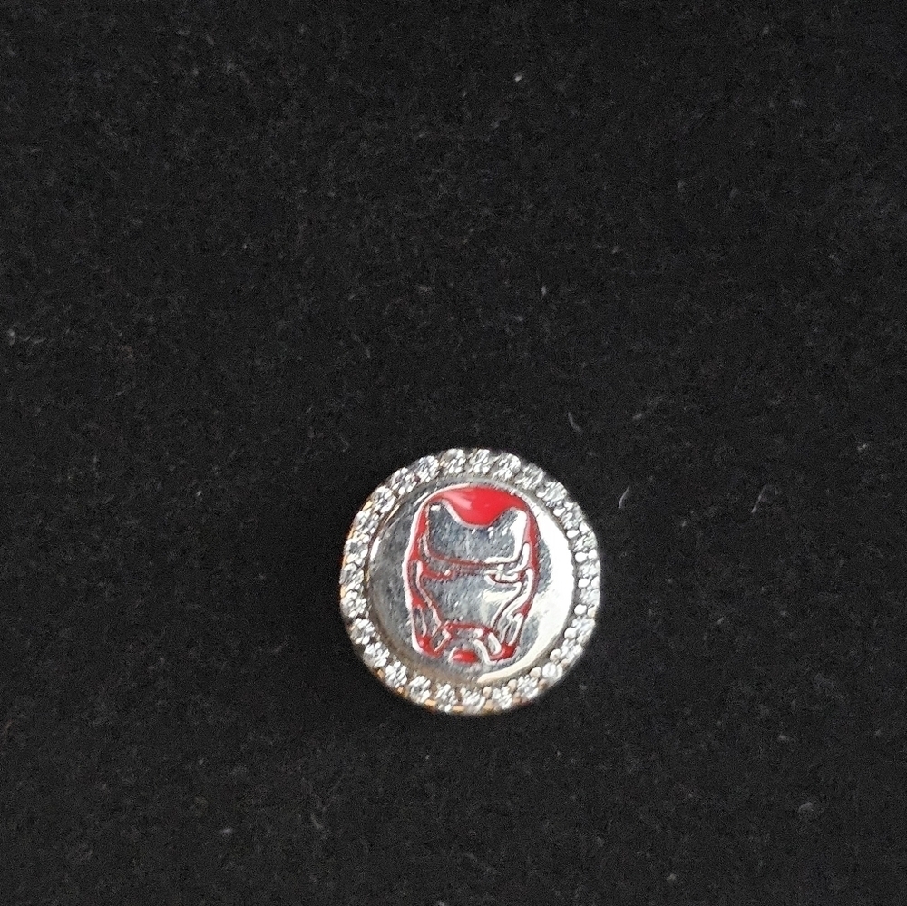 S925 Sterling Silver Iron Man Charm